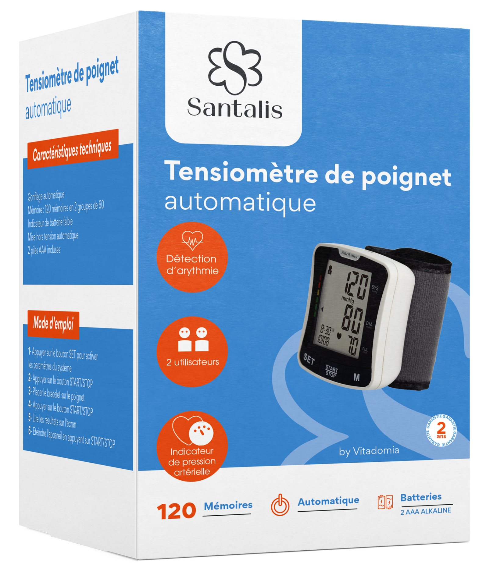 Santalis tensiometre de poignet